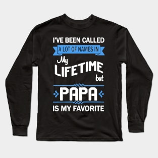 Papa Is My Favorite Long Sleeve T-Shirt